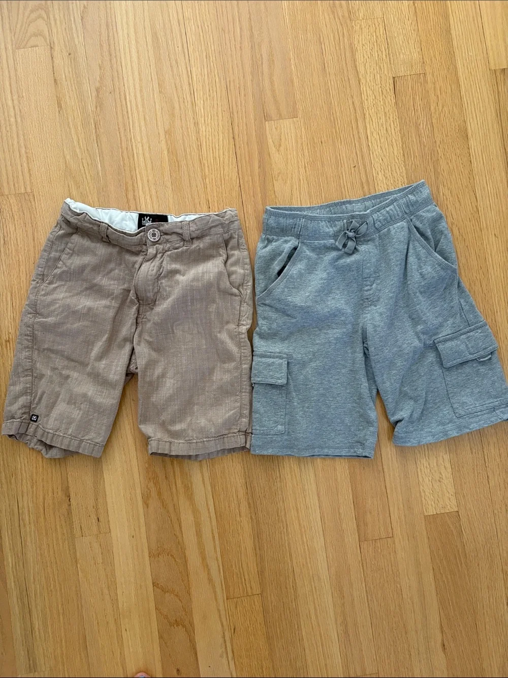 💯 Cotton Brown and Grey Shorts